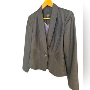 Adamo size 6 EUC dark dark navy and Gray Women's Suit Jacket